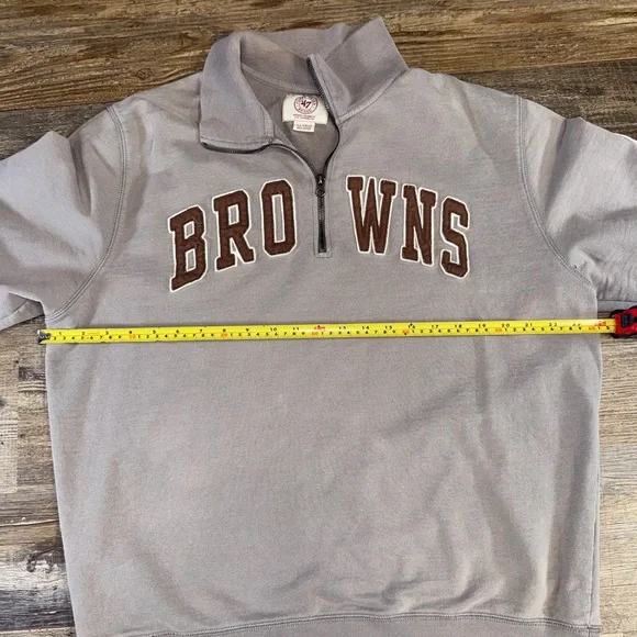 47 Brand Cleveland Browns Quarter Zip Pullover XL - Picture 6 of 7